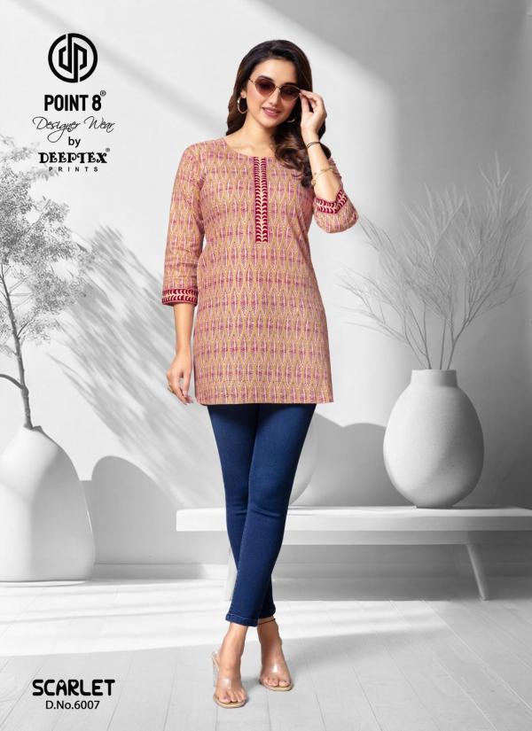 Deeptex Scarlet Vol 6 Cotton Poplin Short Kurti Collection